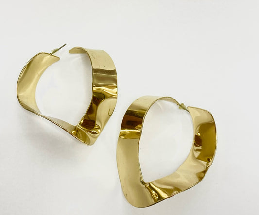 Brinco Argola Torcida Dourado