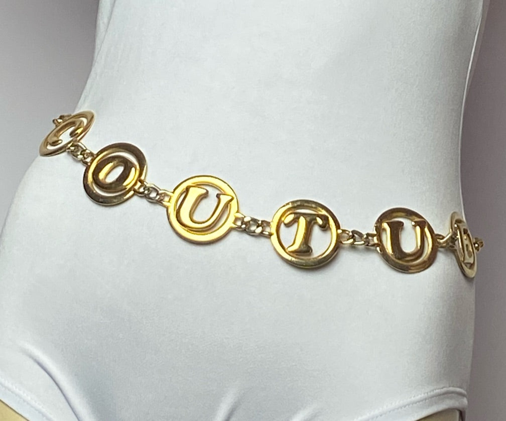 Cinto Coute Dourado