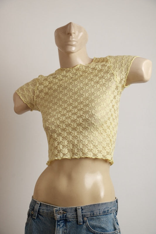 Blusa Renda Amarela