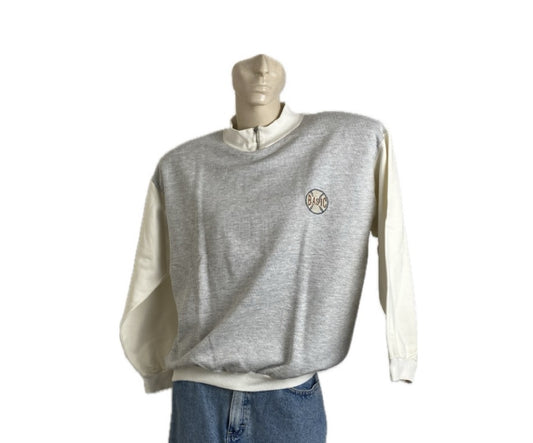 Blusa Basic Cinza e Branco