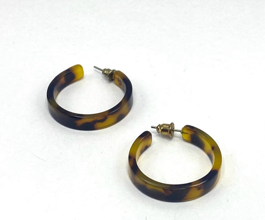 Brinco Argola Amarelo e Preto