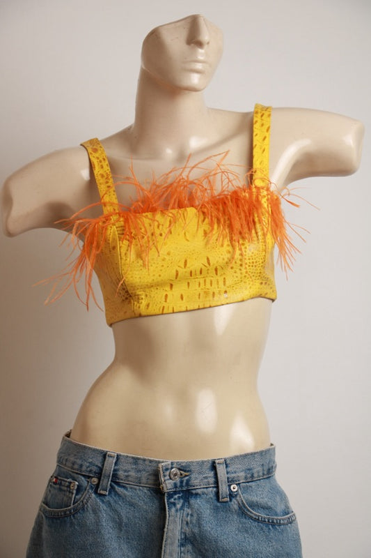 Blusa Top Kim Shui Amarela