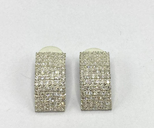 Brinco Prata Strass