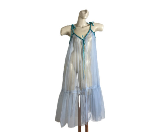 Vestido Camisola Azul