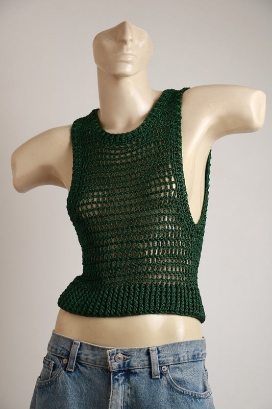 Blusa Regata Sandra Gimenez Verde