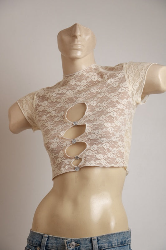 Blusa Adika Renda Branca