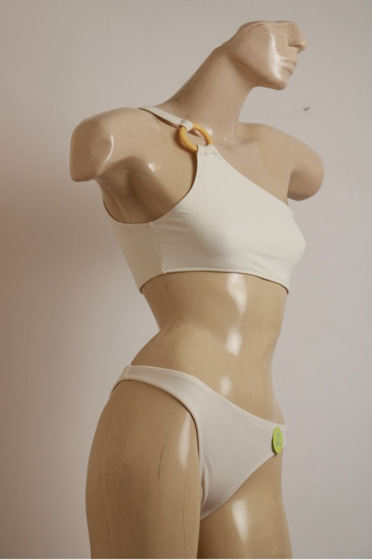 Biquini Branco Ombro Único