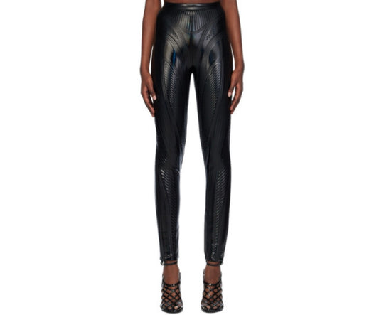 Calça Mugler Vinil Preta