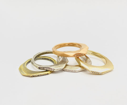 Conjunto 5 Anéis Kendra Scott
