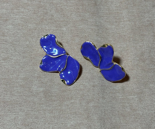Brinco Pétalas Azul