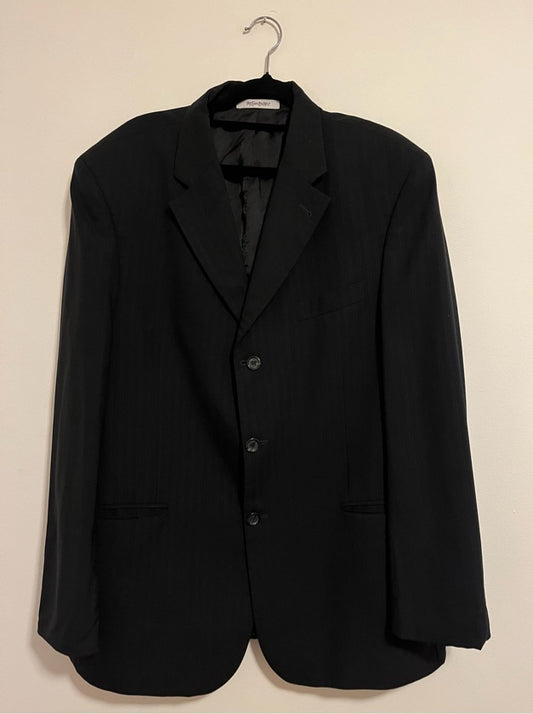 Blazer Yves Saint Laurent Preto Risca de Giz