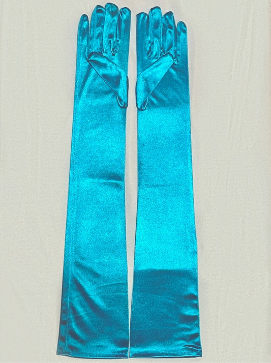 Luva Cetim Azul
