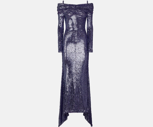 Vestido The Attico Lilás Paetê